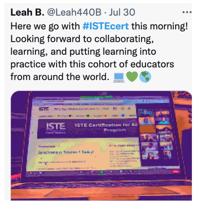 Twitter Post - #ISTECert-2